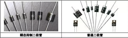 瞬態(tài)抑制二極管、普通二極管